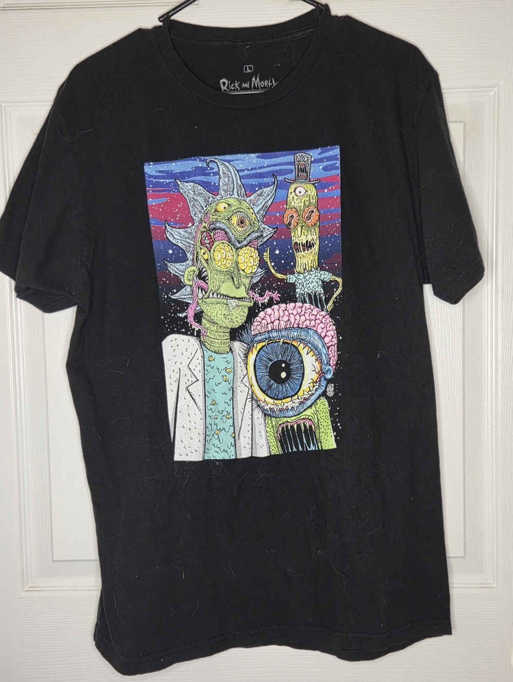 Adult Swim Rick And Morty Tshirt (Artist Rob Israel) Mens Size L